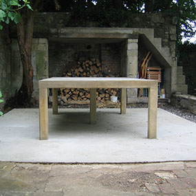 Concrete Table for Solar House - Ling Engineering Portfolio
